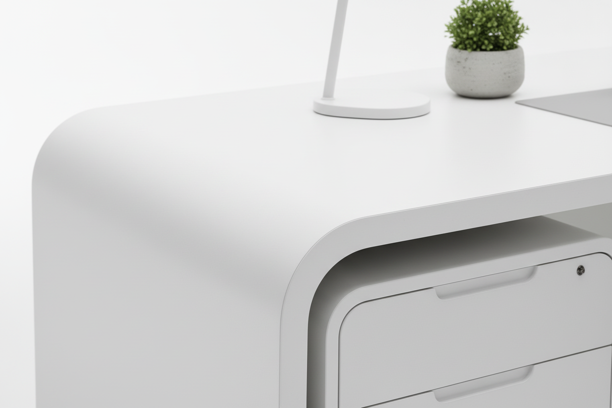 Bureau L-Shape Blanc - Vue 6