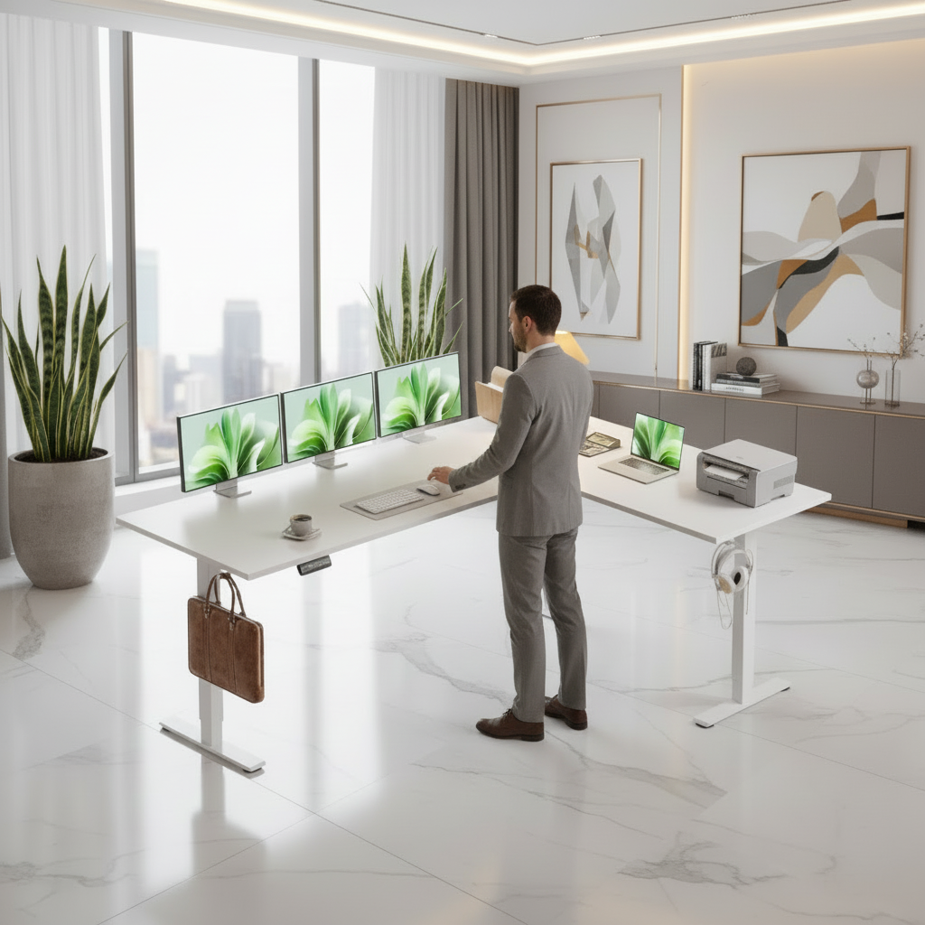 Bureau Luxora en utilisation debout