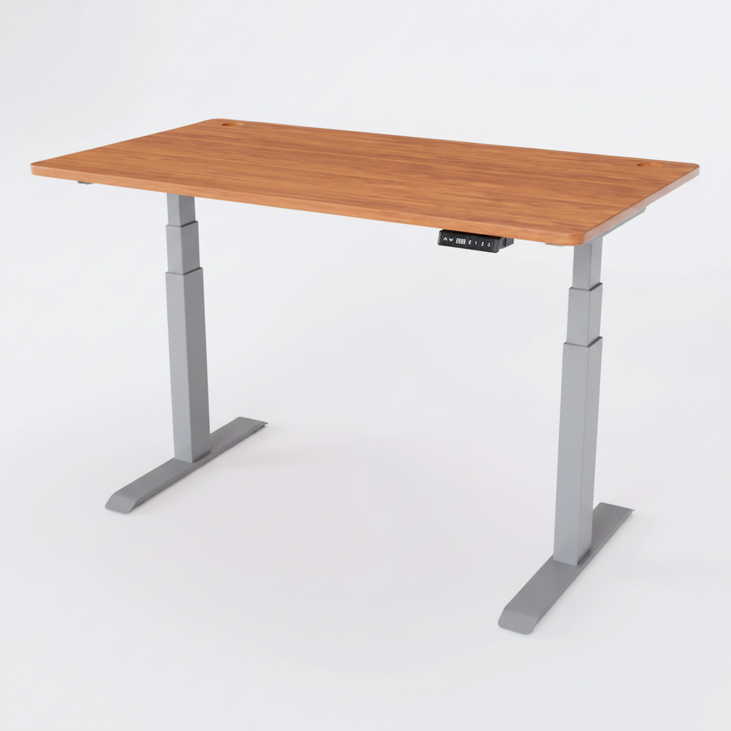 Bureau Assis-Debout Électrique - Plateau Chêne Massif