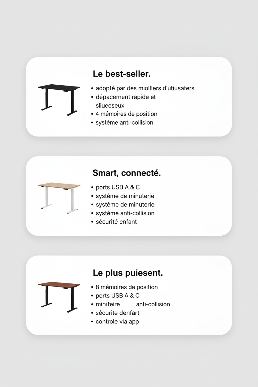 Comparatif modèles
