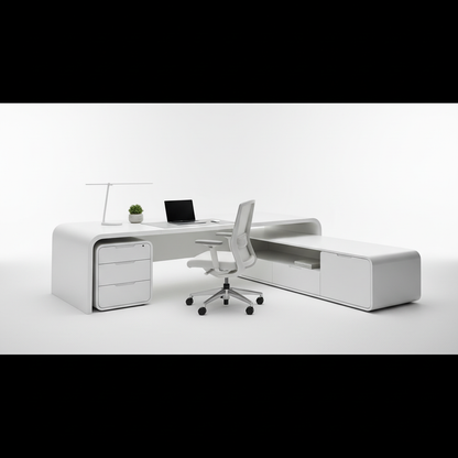 Image produit bureau ergonomique - vue latérale